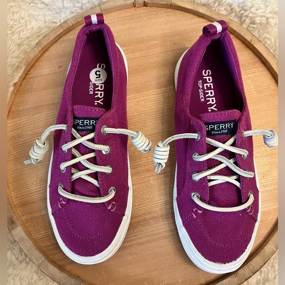 EUC Sperry Women's Sneakers in Pink and White Size 5M - Picture 3 of 9